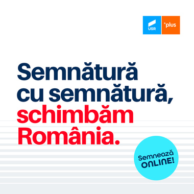 Alianţa USR-PLUS anunţă strângerea a 100.000 de semnături online pentru alegerile locale