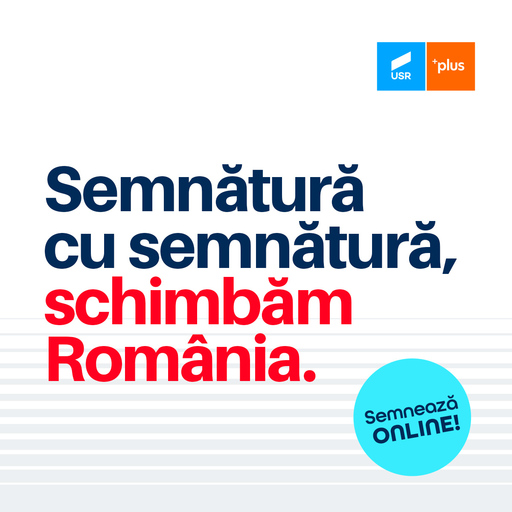 Alianţa USR-PLUS anunţă strângerea a 100.000 de semnături online pentru alegerile locale
