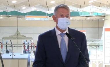 Iohannis, despre M5: Această linie risca să devină aşa un fel de legendă, dar iată că a venit un Guvern care a dorit să dovedească faptul că şi astfel de lucrări pot fi finalizate cu succes 