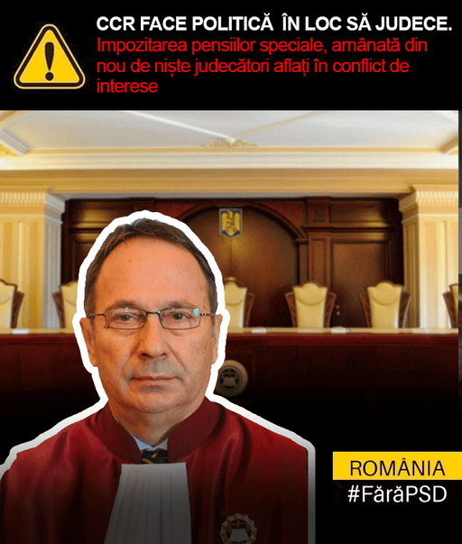 Florin Roman, despre amânarea discutării pensiilor speciale la CCR: Judecătorii Curţii trag de timp într-o speţă care îi priveşte direct