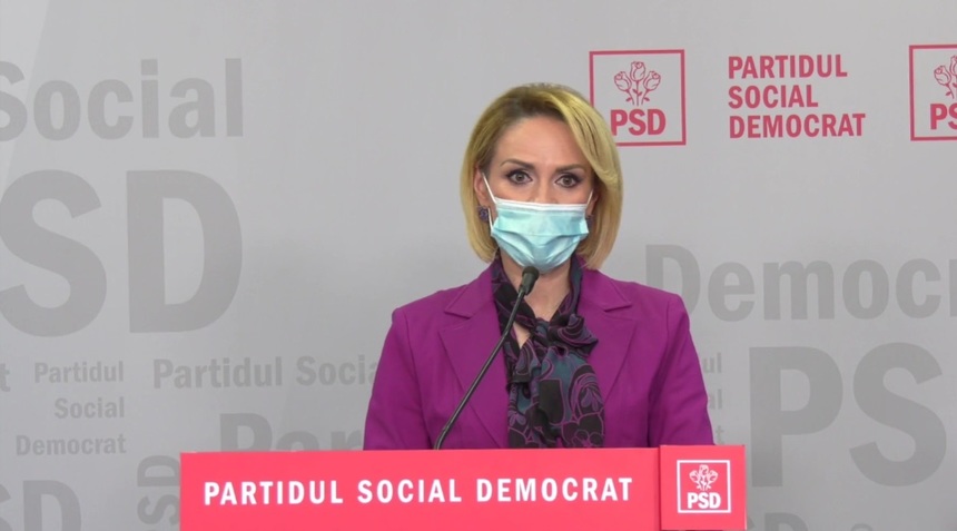 Gabriela Firea anunţă că PSD va prezenta public un proiect de buget şi că parlamentarii partidului vor depune amendamente proiectului prezentat de Guvern
