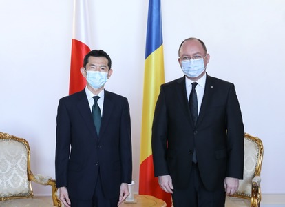 Ministrul Bogdan Aurescu l-a primit pe ambasadorul Japoniei la Bucureşti, Hiroshi Ueda, în vizită de prezentare

