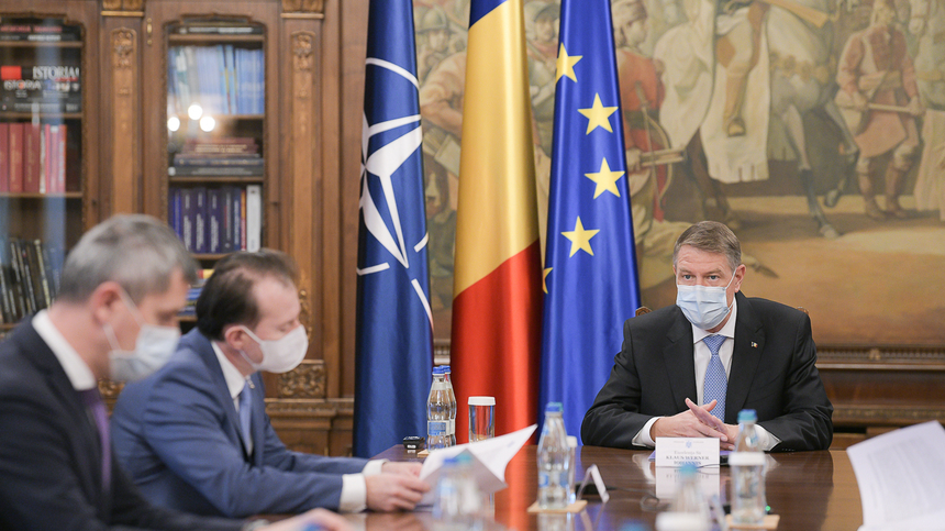 Şedinţă pe tema Planului Naţional de Redresare şi Rezilienţă, la Cotroceni / Klaus Iohannis i-a chemat la discuţii pe premierul Cîţu, vicepremierul Dan Barna şi ministrul Cristian Ghinea