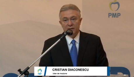 Cristian Diaconescu, ales preşedinte al Partidului Mişcarea Populară la congresul care a avut loc la Sinaia