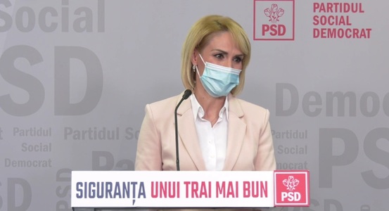 Gabriela Firea, după afirmaţiile lui Vlad Voiculescu referitoare la datele pandemiei înainte de alegeri: Depuneţi dovezile la Parchet, nu pe Facebook

