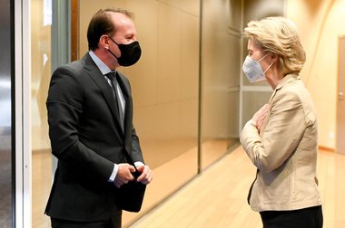 Cîţu: Am avut o întâlnire foarte constructivă cu preşedintele Comisiei Europene pentru negocierile privind PNRR / Ursula von der Leyen: Progrese bune în ceea ce priveşte reformele