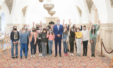 Klaus Iohannis a participat la deschiderea concursului „Cotroceni Creativ Junior” - FOTO 