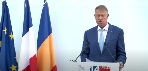 Iohannis, de Ziua Franţei:  România şi Franţa sunt legate printr-un Parteneriat Strategic puternic, se bucură de o prietenie de lungă durată