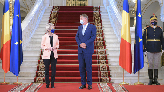 UPDATE Preşedinta Comisiei Europene Ursula von der Leyen a fost primită, luni, la Palatul Cotroceni / Întrevederi şi cu premierul Florin Cîţu - VIDEO