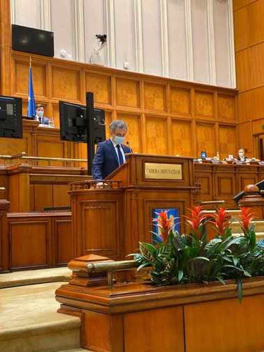 Andronache (PNL): ”Textul moţiunii de cenzură conţine numai sloganuri şi titluri asemănătoare celor utilizate la mitingurile electorale. Jos Guvernul şi atât!”