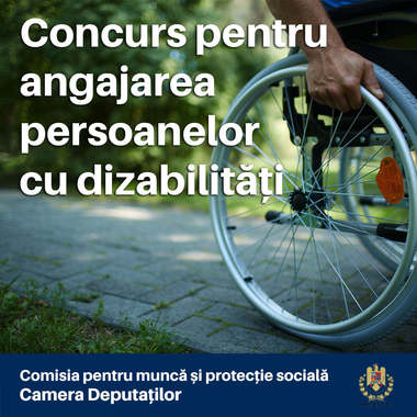 Camera Deputaţilor organizează primul concurs pentru angajarea unei persoane cu dizabilităţi, la comisia de muncă. Oana Ţoiu: În 12 judeţe, niciuna din instituţiile publice nu îşi îndeplineşte cota de angajare