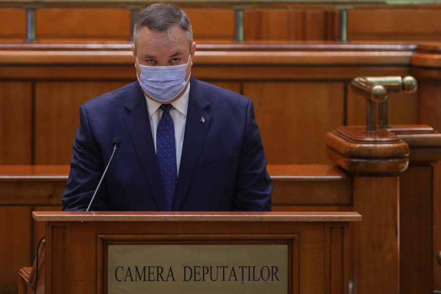 UPDATE - Nicolae Ciucă, în plenul Parlamentului: Am venit în Parlament pentru a vă cere votul de încredere. Arătăm că punem pe primul loc interesele românilor 