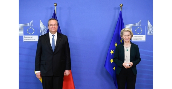 Premierul Nicolae Ciucă i-a prezentat preşedintei Comisiei Europene priorităţile imediate ale Guvernului României