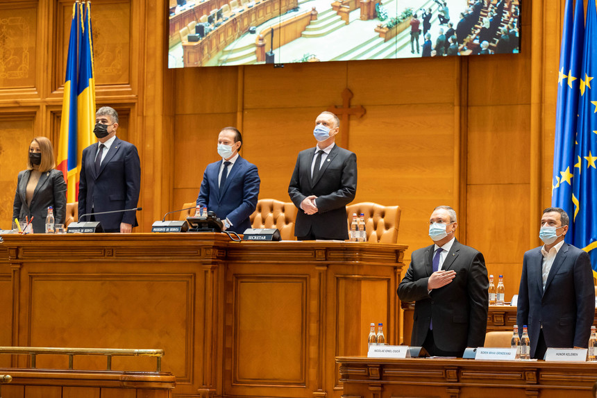 CRONOLOGIE 2021 – Anul eşecului guvernării de dreapta şi al instaurării unei noi coaliţii, PNL - PSD /  Orban şi-a făcut un nou partid - Forţa Dreptei / USR, cu un nou lider, Dacian Cioloş, intră în Opoziţie