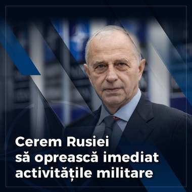Mircea Geoană: Tocmai am vorbit cu premierul Ucrainei, Denys Sjmyhal / Situaţia este extrem de gravă, Federaţia Rusă atacă pe toate fronturile şi pune în pericol viaţa a milioane de civili