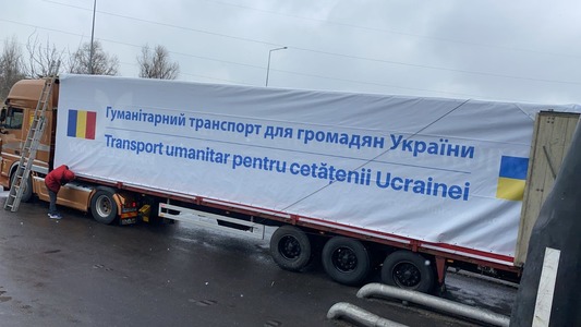USR anunţă că trimite un TIR cu ajutoare în Ucraina - FOTO