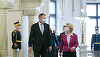 Preşedintele Comisiei Europene, Ursula von der Leyen, a fost primită la Palatul Cotroceni de preşedintele Klaus Iohannis / Discuţii oficiale şi declaraţii comune, în programul oficial - FOTO / VIDEO