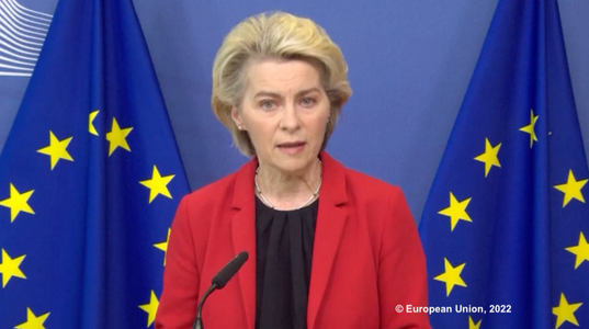 Ursula von der Leyen, despre aderarea Ucrainei la Uniunea Europeană: Mecanismul a fost pus în mişcare / La ora actuală ne axăm eforturile asupra acestui război şi încercăm să strângem relaţiile economice cu Ucraina