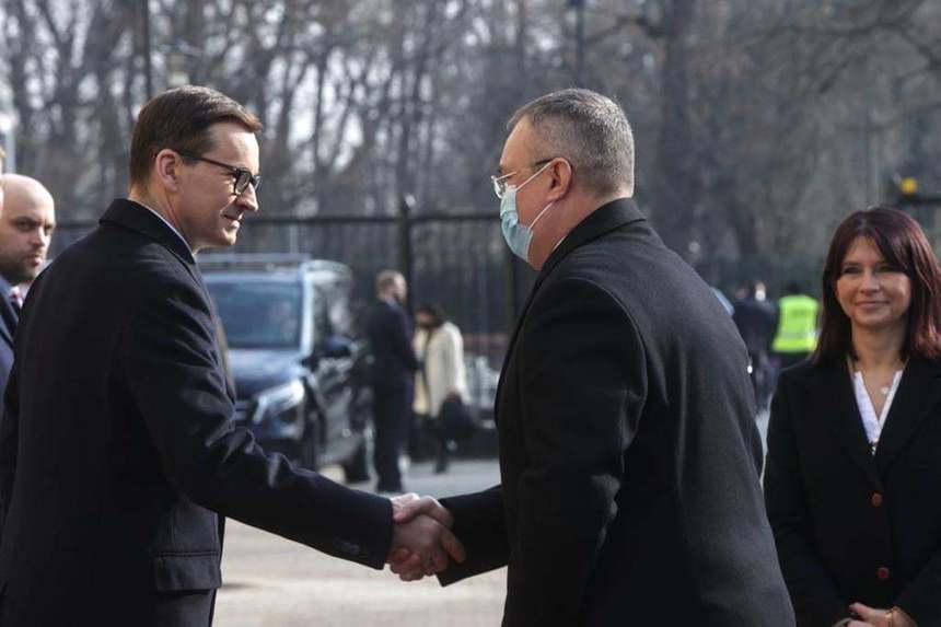 Premierul Republicii Polone, Mateusz Morawiecki, după întâlnirea cu Nicolae Ciucă: Suntem alături de România în ambiţia ei de a intra în zona Schengen, Europa are nevoie de economii puternice, independente energetic de Rusia 