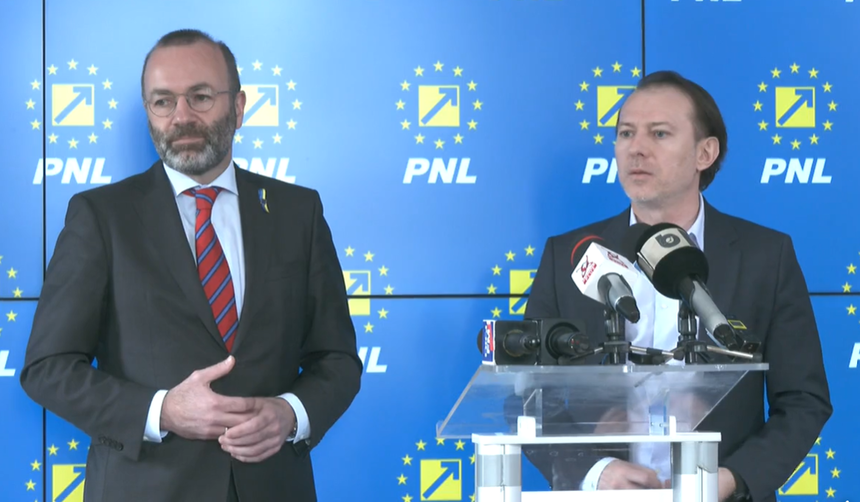 Florin Cîţu, după întâlnirea cu Manfred Weber: Am spus foarte clar că nu există niciun fel de discuţie, la nivel european, despre o regândire a PNRR, în acest moment - VIDEO