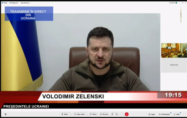 Discursul preşedintelui Zelenski - Alexandru Tănase (Camera Deputaţilor): Când a fost necesară preluarea speech-ului, s-a descoperit că exista o modificare de parametru, făcută cu scurt timp înainte / Translatorul, folosit şi de Ambasada Ucrainei