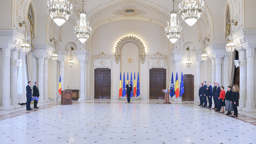 Marcel Boloş, noul ministru al Investiţiilor şi Proiectelor Europene şi Sebastian Burduja, noul ministru al Cercetării şi Digitalizării, au depus jurământul la Palatul Cotroceni - VIDEO
