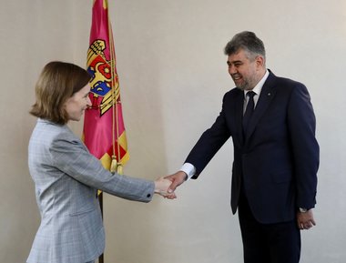 Marcel Ciolacu, întâlnire cu preşedintele Republicii Moldova, Maia Sandu, la Chişinău: Am reiterat angajamentul României de a sprijini procesul de integrare al Republicii Moldova în UE şi obţinerea rapidă a statutului de ţară candidat