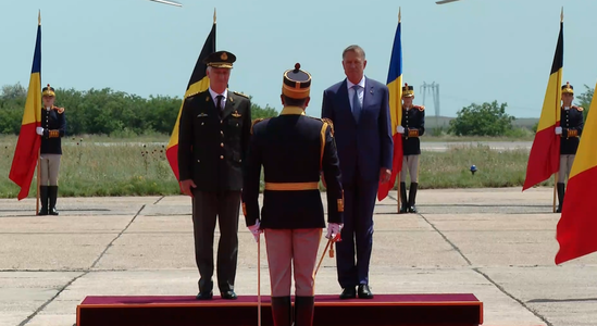 Preşedintele Klaus Iohannis l-a primit la Baza 57 Aeriană Mihail Kogălniceanu pe Majestatea Sa Philippe, Regele Belgienilor - VIDEO
