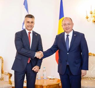 Bogdan Aurescu l-a primit, în vizită de rămas-bun, pe ambasadorul Statului Israel în România, David Saranga 