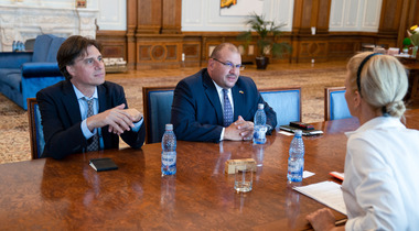 Preşedintele interimar al Senatului Alina Gorghiu l-a primit pe însărcinatul cu afaceri al SUA în România, David Muniz / Discuţii despre includerea ţării noastre în programul Visa Waiver 