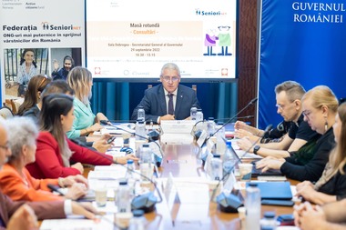 Consultări la Guvern, pe marginea Cartei Albe a Drepturilor Persoanelor Vârstnice din România