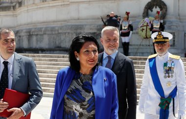 Preşedintele Klaus Iohannis o primeşte marţi la Palatul Cotroceni pe Salome Zourabichvili, preşedintele Georgiei