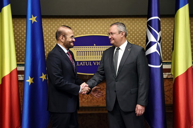 Premierul Nicolae-Ionel Ciucă, întrevedere cu ambasadorul Emiratelor Arabe Unite, Sultan Mohamed Majed Al Ali, la Palatul Victoria