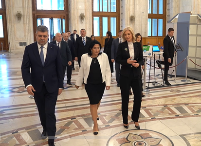 Preşedintele Republicii Georgia, Salome Zourabichvili, primită la Parlament de preşedinţii celor două Camere