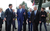 Premierul Regatului Ţărilor de Jos, Mark Rutte, a ajuns la Centrul Naţional de instruire întrunită „Getica” de la Cincu. A fost întâmpinat de preşedintele Klaus Iohannis şi de premierul Nicolae Ciucă - VIDEO