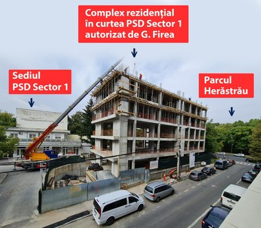 Clotilde Armand reclamă construirea unui bloc cu şase etaje în curtea PSD Sector 1, într-o zonă protejată din apropierea Parcului Herăstrău: Cum a fost posibil aşa ceva, domnule Ciolacu? / Primarul cere prefectului reanalizarea documentaţiei 