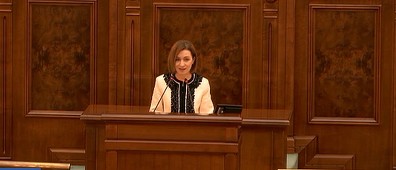 Maia Sandu, în plenul Senatului: Voi face tot ce pot pentru ca Republica Moldova să fie de partea bună a istoriei / Războiul este tot mai aproape, rachetele ruseşti care ţintesc infrastructura ucraineană cad şi pe pământul nostru