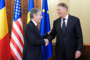 Preşedintele Klaus Iohannis l-a primit la Palatul Cotroceni pe secretarul de stat al SUA, Antony Blinken