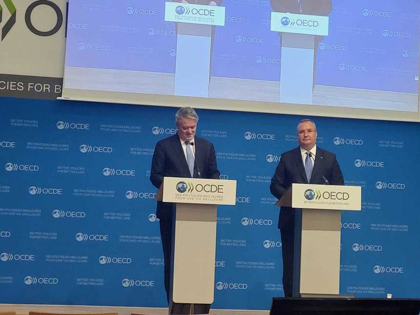 Nicolae Ciucă, declaraţii comune cu secretarul-General al OCDE, Mathias Cormann: Prin tot ceea ce vom face de aici înainte sperăm să ne încadrăm în deviza OCDE: ”Politici mai bune pentru vieţi mai bune”
