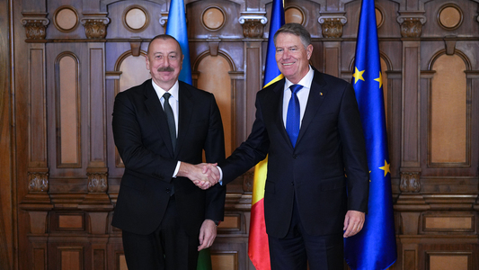 UPDATE - Klaus Iohannis, după întâlnirea cu preşedintele din Azerbaidjan: Securitatea energetică şi conectivitatea sunt obiectivele noastre comune / Alte teme abordate