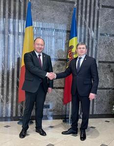 Ministrul Bogdan Aurescu: M-am bucurat să-l întâlnesc la Chişinău pe Igor Grosu, să discutăm perspectivele parteneriatului strategic dintre România şi Republica Moldova