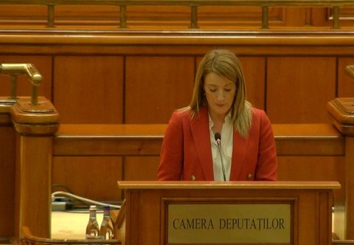 Preşedintele PE, Roberta Metsola în plenul Parlamentului: Mă aflu astăzi în România, în acest moment profund simbolic, cu un singur apel: Nu renunţaţi la Europa. Nu renunţaţi la noi! / România va adera la Schengen şi o va face în curând!