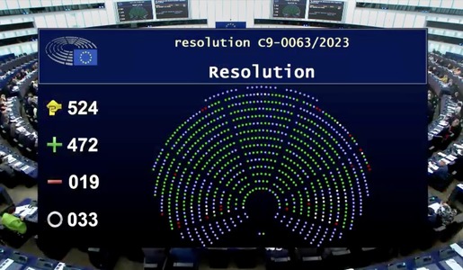 Eugen Tomac: Parlamentul European a votat astăzi cu majoritate largă de voturi pentru înfiinţarea unui Tribunal special pentru crima de agresiune a Rusiei împotriva Ucrainei