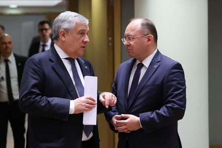 Bogdan Aurescu, întrevedere cu omologul italian Antonio Tajani, înaintea participării la reuniunea CAE / Ministrul Tajani a reiterat sprijinul Italiei pentru aderarea României la Schengen