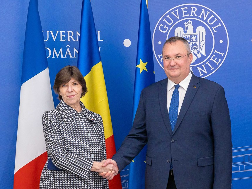 Premierul Ciucă, întrevedere cu  ministrul francez pentru Europa şi Afaceri Externe, Catherine Colonna / Şeful Executivului a mulţumit pentru poziţia de sprijin a Franţei în favoarea aderării României la Schengen