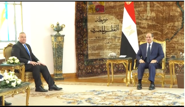 Ciucă şi preşedintele Egiptului convin să crească exportul de cereale româneşti pe piaţa egipteană / El-Sisi a mulţumit pentru sprijinul în evacuarea din Ucraina a peste 1.000 de studenţi egipteni - FOTO, VIDEO