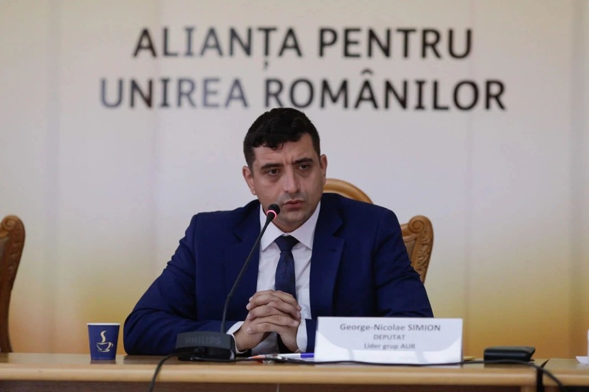George Simion: Cristian Terheş va conduce lista AUR la europarlamentare / Ca să conducem România, avem nevoie ca PSD şi PNL la următoarele alegeri parlamentare să nu mai ia împreună 50% / De peste 9 luni, AUR este cu siguranţă a doua forţă politică

