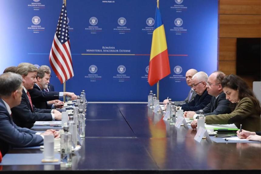 Ministrul de Externe Bogdan Aurescu, discuţii cu o delegaţie a Congresului SUA despre accederea României în programul Visa Waiver pentru cetăţenii români