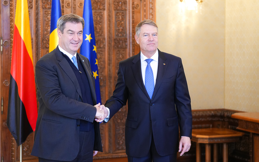 Premierul landului Bavaria  Markus Söder l-a asigurat pe şeful statului Klaus Iohannis de întreaga sa susţinere pentru aderarea României la spaţiul Schengen