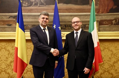 Preşedintele Camerei Deputaţilor Marcel Ciolacu i-a mulţumit omologului italian pentru sprijinul Italiei privind aderarea României în spaţiul Schengen şi OCDE